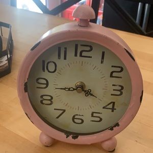 Rustic pink clock